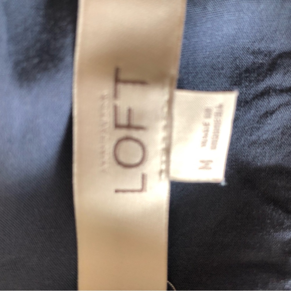 Ann Taylor Loft Partial Button Front Rayon Tunic … - image 3